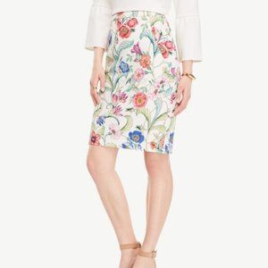 Ann Taylor Floral Pencil Skirt - Multicolor
